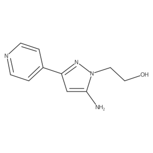 1-(2-Hydroxyethyl)-3-(pyridin-4-yl)-5-amino-1H-pyrazole Structure