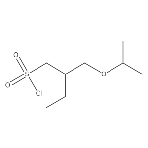 2-[(Propan-2-yloxy)methyl]butane-1-sulfonyl chloride Structure