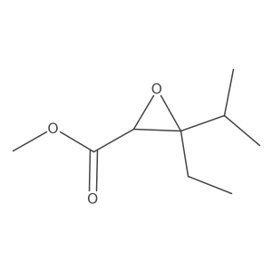 Methyl 3-ethyl-3-isopropyloxirane-2-carboxylate Structure