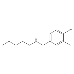 [(4-Bromo-3-methylphenyl)methyl](pentyl)amine结构式