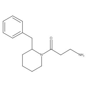 3-Amino-1-(2-benzylpiperidin-1-yl)propan-1-one Structure
