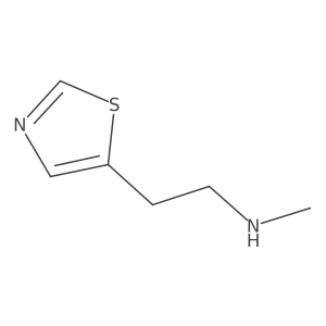 Methyl[2-(1,3-thiazol-5-yl)ethyl]amine结构式