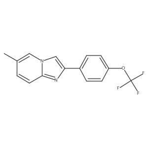 6-Methyl-2-[4-(trifluoromethoxy)phenyl]imidazo[1,2-a]pyridine Structure