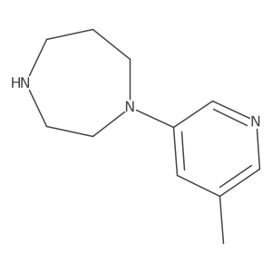 1-(5-Methylpyridin-3-yl)-1,4-diazepane结构式
