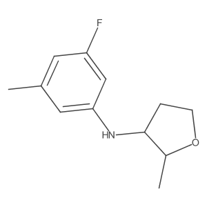 N-(3-Fluoro-5-methylphenyl)-2-methyloxolan-3-amine Structure