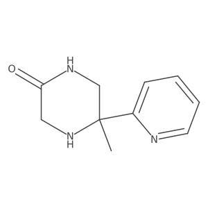 2-Piperazinone, 5-methyl-5-(2-pyridinyl)- Structure