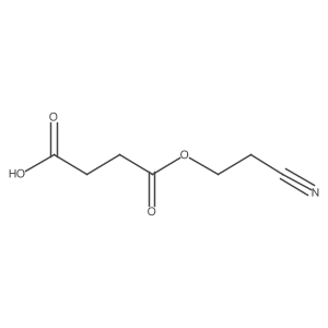 4-(2-Cyanoethoxy)-4-oxobutanoic acid Structure