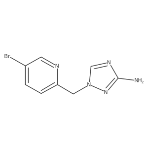 1-[(5-Bromopyridin-2-yl)methyl]-1H-1,2,4-triazol-3-amine结构式