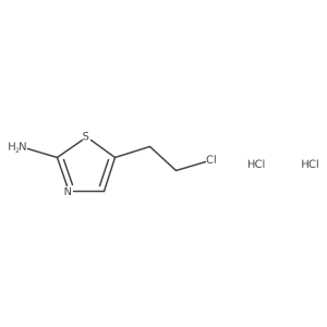5-(2-Chloroethyl)-1,3-thiazol-2-amine;dihydrochloride结构式