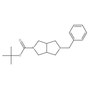 (3AS,6aS)-tert-butyl 5-benzylhexahydropyrrolo[3,4-c]pyrrole-2(1H)-carboxylate Structure