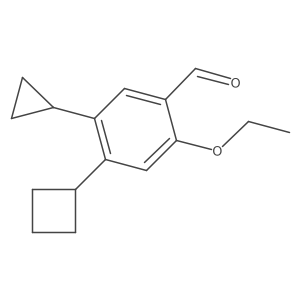 4-Cyclobutyl-5-cyclopropyl-2-ethoxybenzaldehyde结构式