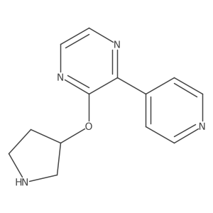 2-(Pyridin-4-yl)-3-(pyrrolidin-3-yloxy)pyrazine结构式