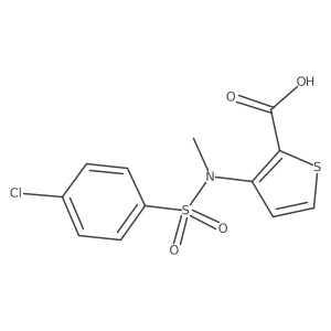 3-[[(4-Chlorophenyl)sulfonyl](methyl)amino]thiophene-2-carboxylic acid Structure