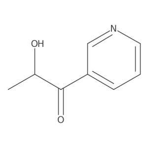 2-Hydroxy-1-pyridin-3-ylpropan-1-one结构式