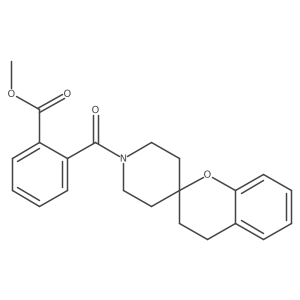Methyl 2-({3,4-dihydrospiro[1-benzopyran-2,4'-piperidine]-1'-yl}carbonyl)benzoate Structure