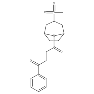 1-((1R,5S)-3-(methylsulfonyl)-8-azabicyclo[3.2.1]octan-8-yl)-4-phenylbutane-1,4-dione Structure