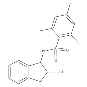 N-((1r,2s)-2-hydroxy-2,3-dihydro-1h-inden-1-yl)-2,4,6-trimethylbenzenesulfonamide结构式