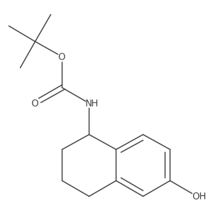 tert-butyl N-(6-hydroxy-1,2,3,4-tetrahydronaphthalen-1-yl)carbamate结构式