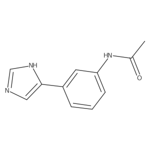 N-[3-(1H-imidazol-4-yl)phenyl]acetamide结构式