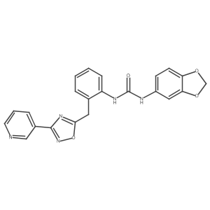 1-(Benzo[d][1,3]dioxol-5-yl)-3-(2-((3-(pyridin-3-yl)-1,2,4-oxadiazol-5-yl)methyl)phenyl)urea Structure