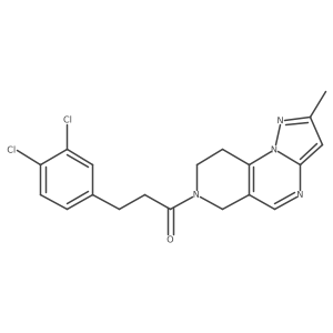 3-(3,4-dichlorophenyl)-1-(2-methyl-8,9-dihydropyrazolo[1,5-a]pyrido[3,4-e]pyrimidin-7(6H)-yl)propan-1-one结构式