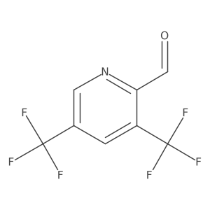 3,5-Bis(trifluoromethyl)picolinaldehyde结构式