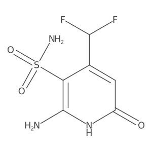 2-Amino-4-(difluoromethyl)-6-hydroxypyridine-3-sulfonamide结构式