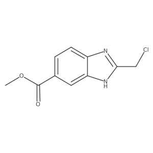 methyl 2-(chloromethyl)-1H-benzimidazole-5-carboxylate Structure