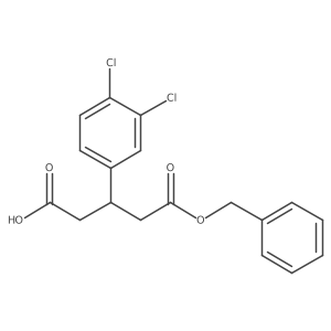 Benzyl 4-carboxy-3-(3,4-dichlorophenyl)butanoate Structure