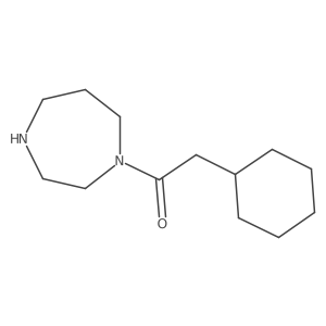 2-Cyclohexyl-1-(1,4-diazepan-1-yl)ethanone结构式