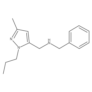 benzyl[(3-methyl-1-propyl-1H-pyrazol-5-yl)methyl]amine结构式