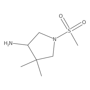 1-Methanesulfonyl-4,4-dimethylpyrrolidin-3-amine Structure