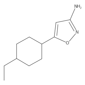 5-(4-Ethylcyclohexyl)-1,2-oxazol-3-amine结构式
