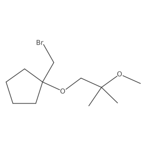 1-(Bromomethyl)-1-(2-methoxy-2-methylpropoxy)cyclopentane Structure