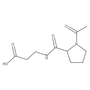 3-[(1-Acetylpyrrolidin-2-yl)formamido]propanoic acid结构式