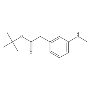 Tert-butyl 2-[3-(methylamino)phenyl]acetate Structure