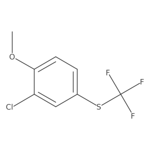 (3-Chloro-4-methoxyphenyl)(trifluoromethyl)sulfane结构式