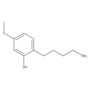 2-(4-Aminobutyl)-5-methoxyphenol Structure