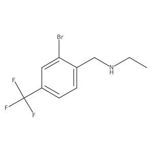 (2-Bromo-4-trifluoromethyl-benzyl)-ethyl-amine Structure