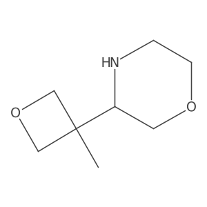 3-(3-Methyloxetan-3-yl)morpholine结构式