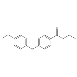 Ethyl 6-(4-ethylphenoxy)-3-pyridinecarboxylate Structure