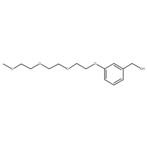 (3-(2-[2-(2-Methoxyethoxy)ethoxy]ethoxy)phenyl)methanol结构式