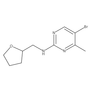 5-Bromo-4-methyl-N-[(tetrahydro-2-furanyl)methyl]-2-pyrimidinamine结构式