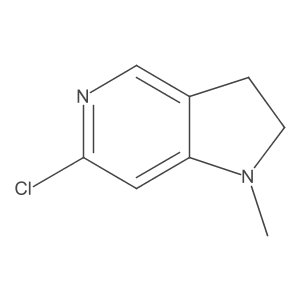 6-Chloro-1-methyl-2,3-dihydro-1H-pyrrolo[3,2-c]pyridine Structure