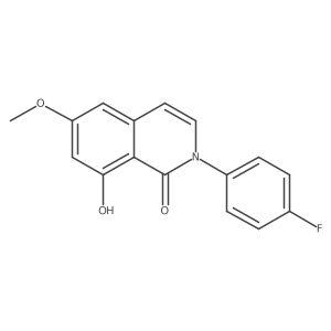 2-(4-Fluorophenyl)-8-hydroxy-6-methoxyisoquinolin-1(2H)-one结构式