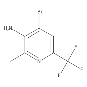 4-Bromo-2-methyl-6-(trifluoromethyl)pyridin-3-amine Structure