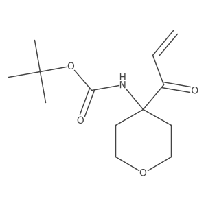 tert-butyl N-[4-(prop-2-enoyl)oxan-4-yl]carbamate Structure