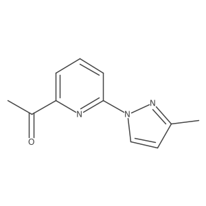 1-[6-(3-methyl-1H-pyrazol-1-yl)pyridin-2-yl]ethan-1-one Structure