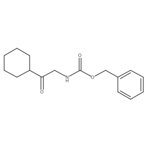 benzyl N-(2-cyclohexyl-2-oxoethyl)carbamate结构式