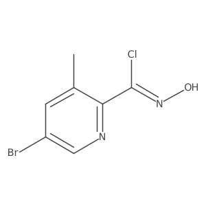 5-Bromo-N-hydroxy-3-methylpyridine-2-carbimidoyl Chloride结构式